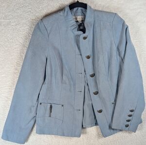 Light‎ Blue Button-Up Jacket